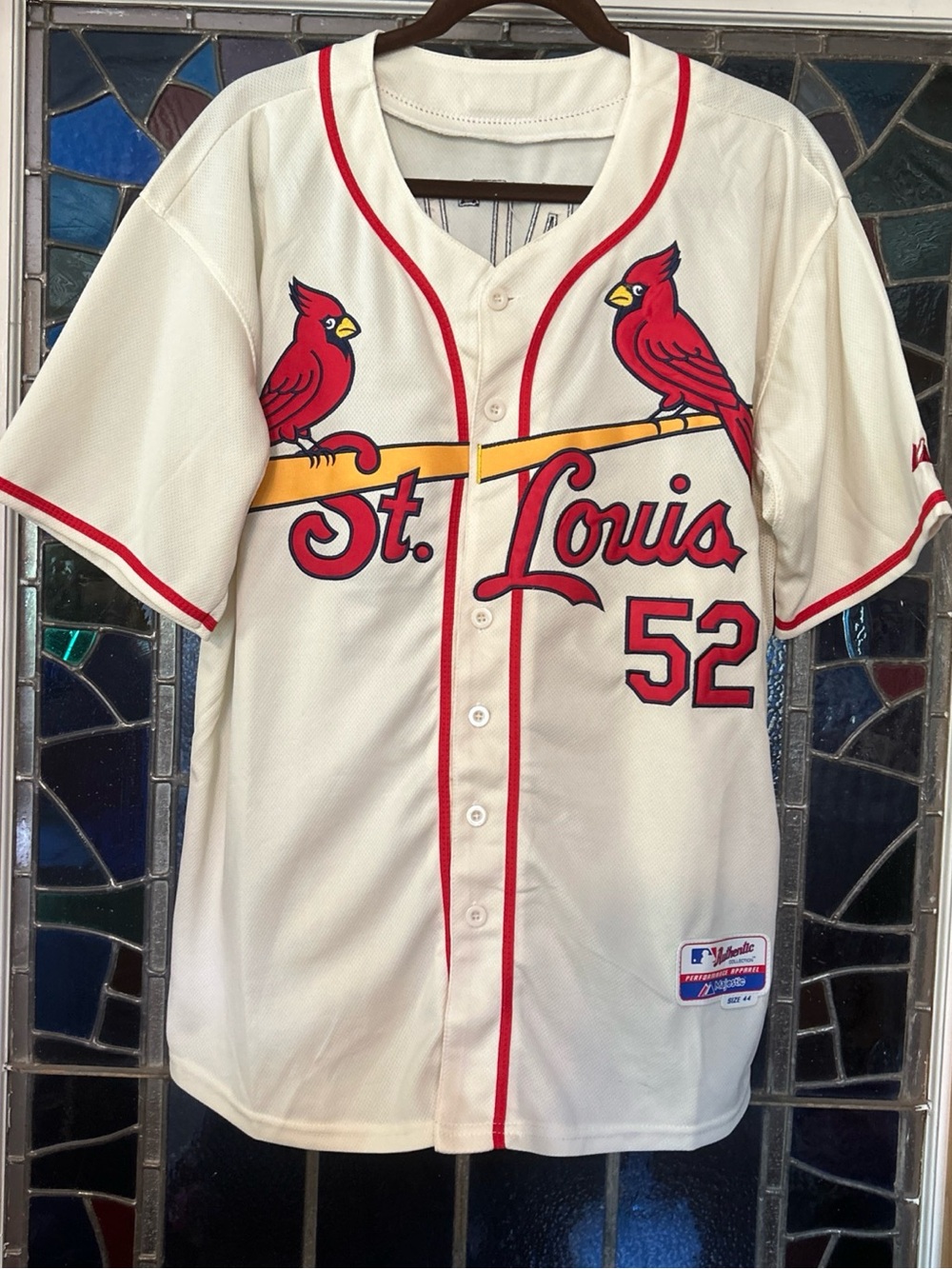 Michael Wacha #52 St. Louis Cardinals Authentic Majestic Jersey 44 Ivory